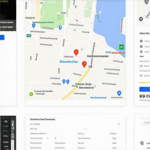 Google My Business Dashboard Optimization Optimized GMB dashboard showing local insights and map view.