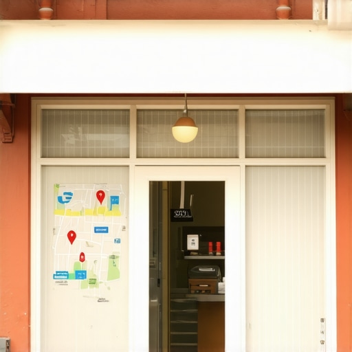 Enhancing Your Long Beach GMB Profile Long Beach storefront highlighted with Google My Business overlay