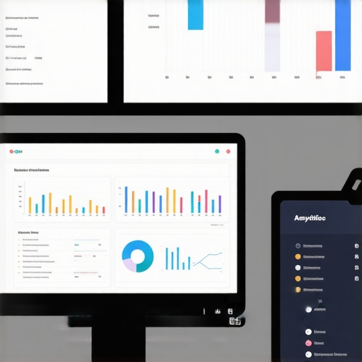 A workspace with screens displaying SEO and citation management dashboards.