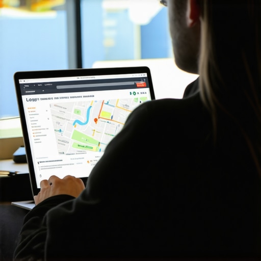 Business owner optimizing Google My Business profile for Long Beach