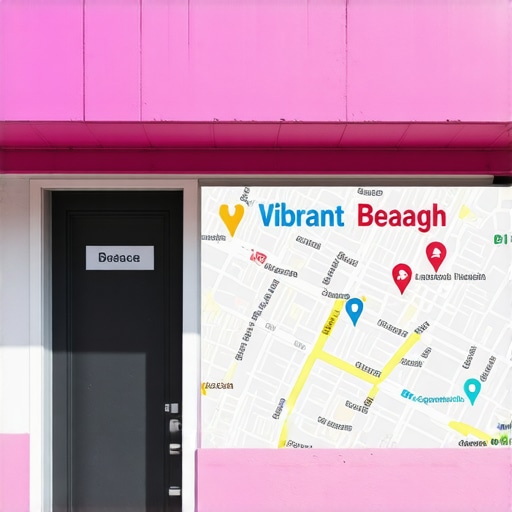 Business owner updating Google My Business profile in Long Beach