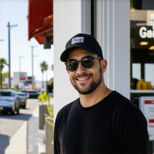Business owner enhancing Google My Business listing with new images in Long Beach